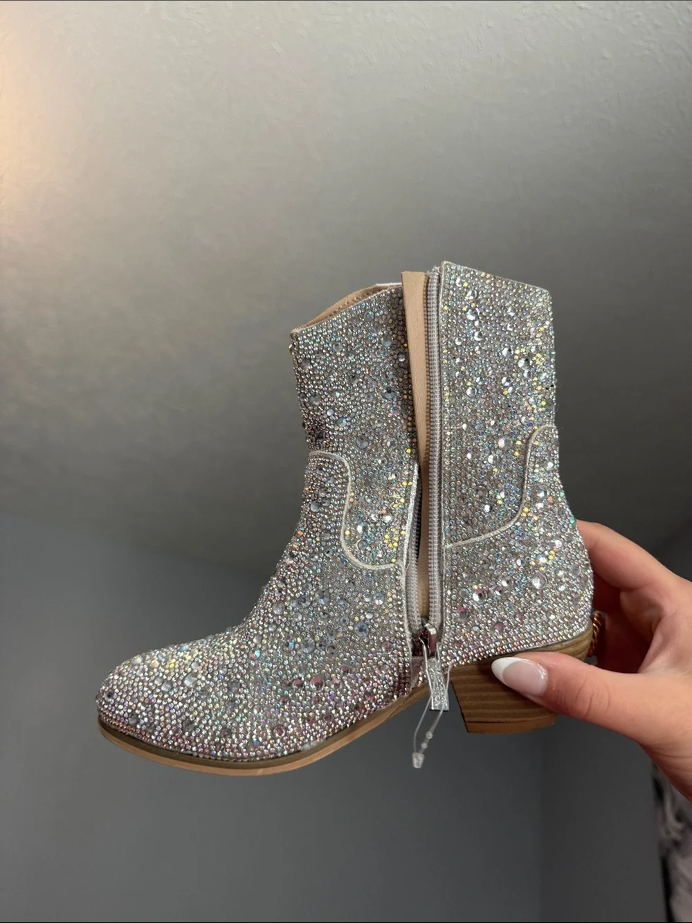 Badgley Mischka sparkling silver